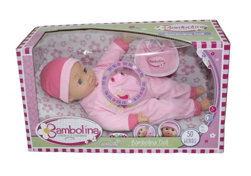 Bambolina Μιλάει Ελληνικά-50 Λέξεις 40cm (BD310)