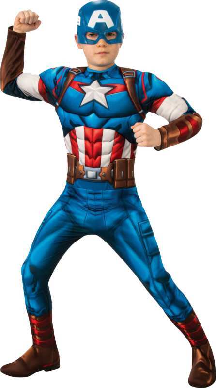 Captain America Deluxe Στολή-Medium(301004)