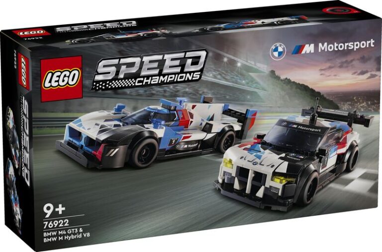 LEGO Speed Champions BWM M4 GT3 & BMW M Hybrid V8 Race Cars (76922)