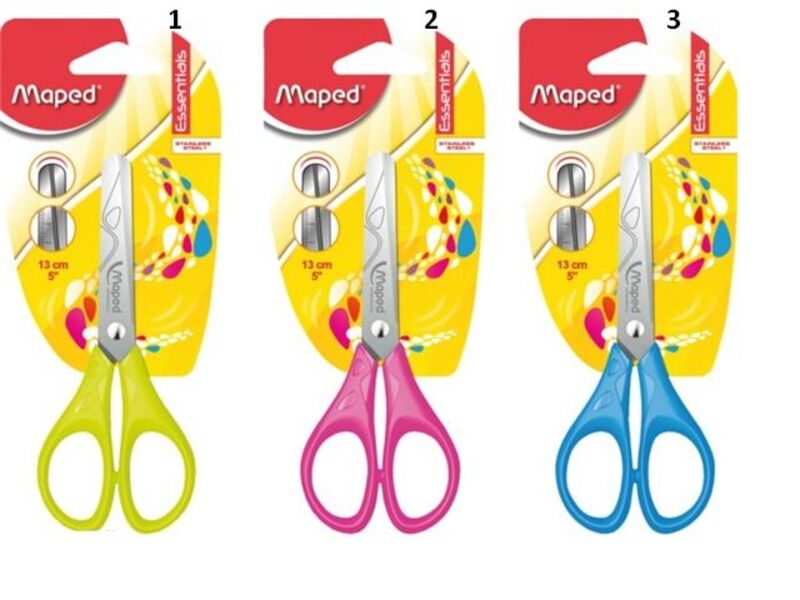 Maped Ψαλίδι Essentials Συμμετρικό 13cm-3 Χρώματα (464210)