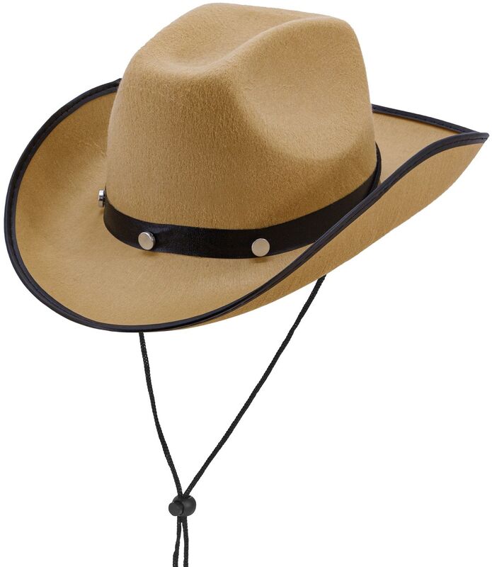 WM Καπέλο Cowboy Τσόχινο Μπεζ (25496)