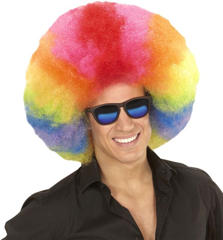 WM Περούκα Multicolor Oversized Afro (4684)