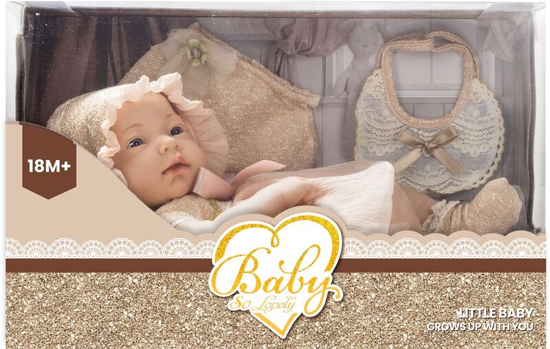 BW Σετ Μωρό New Born Baby Doll 15" (227-2)