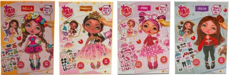 CAN Iam Μαγνητικό Σετ Dress Up Doll-4 Σχέδια-1Τμχ (IAM23252)