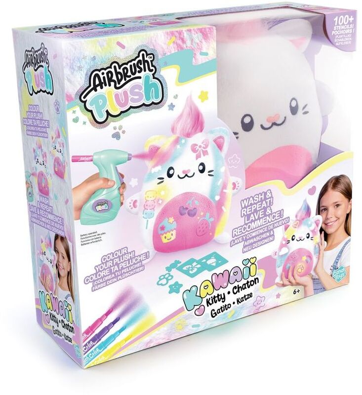 Canal Airbrush Plush Λούτρινο Kawaii Kitty (AIR073)