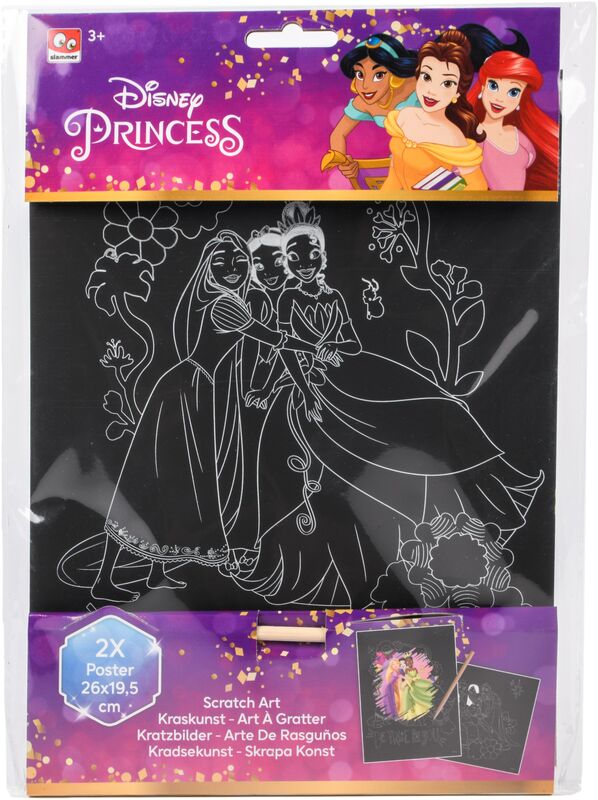 Canenco Disney Princess Scratch Art Αφίσα 26x19