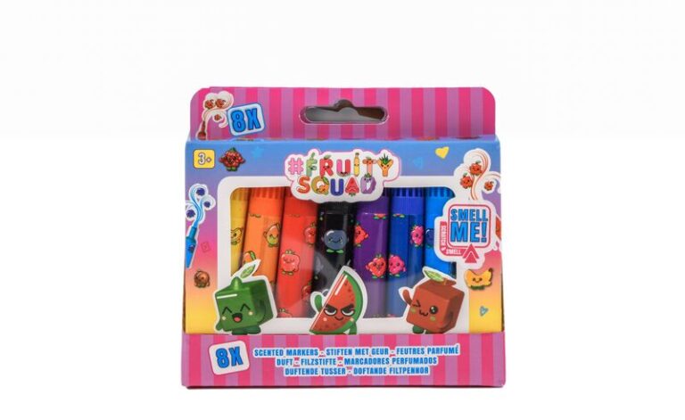 Canenco Μαρκαδόροι Αρωματικοί Fruitsquad Mini 8Τμχ (FS60350V)