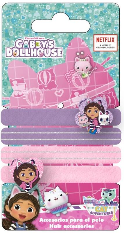 Cerda Gabby's Dollhouse Σετ Κοκκαλάκια Μαλλιών 4Τμχ (2500003449)