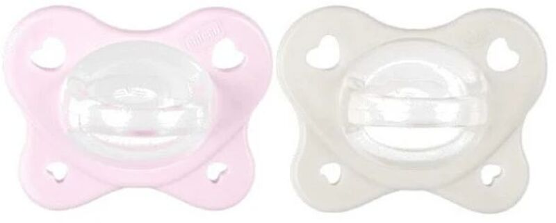 Chicco Πιπίλα Όλο Σιλικόνη PhysioForma Dual Soft Ροζ 2-6 Μηνών 2Τμχ (C60-73088-51)