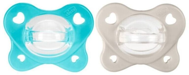 Chicco Πιπίλα Όλο Σιλικόνη PhysioForma Dual Soft Σιέλ 2-6 Μηνών 2Τμχ (C60-73087-61)