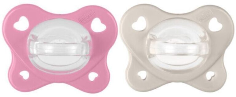 Chicco Πιπίλα Όλο Σιλικόνη Physioforma Dual Soft Ροζ-Μπεζ 6-16 Μηνών 2Τμχ (C60-73087-51)