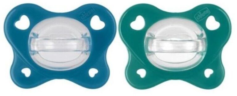 Chicco Πιπίλα Όλο Σιλικόνη Physioforma Dual Soft Σιέλ 16-36 Μηνών 2Τμχ (C60-73086-61)