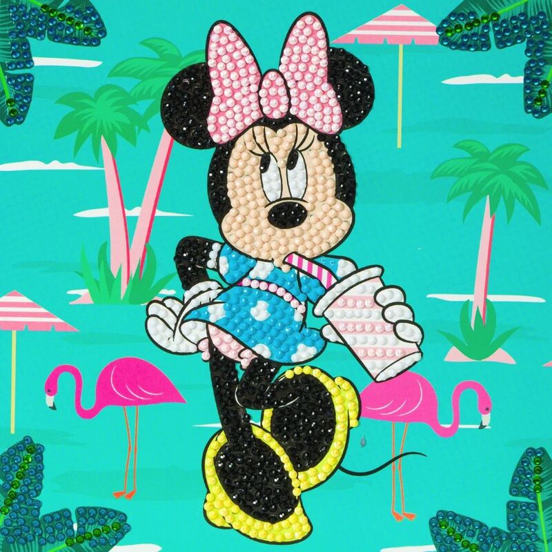 Craft Buddy Card Crystal Art Minnie On Holiday 18X18cm (CCK-DNY807)