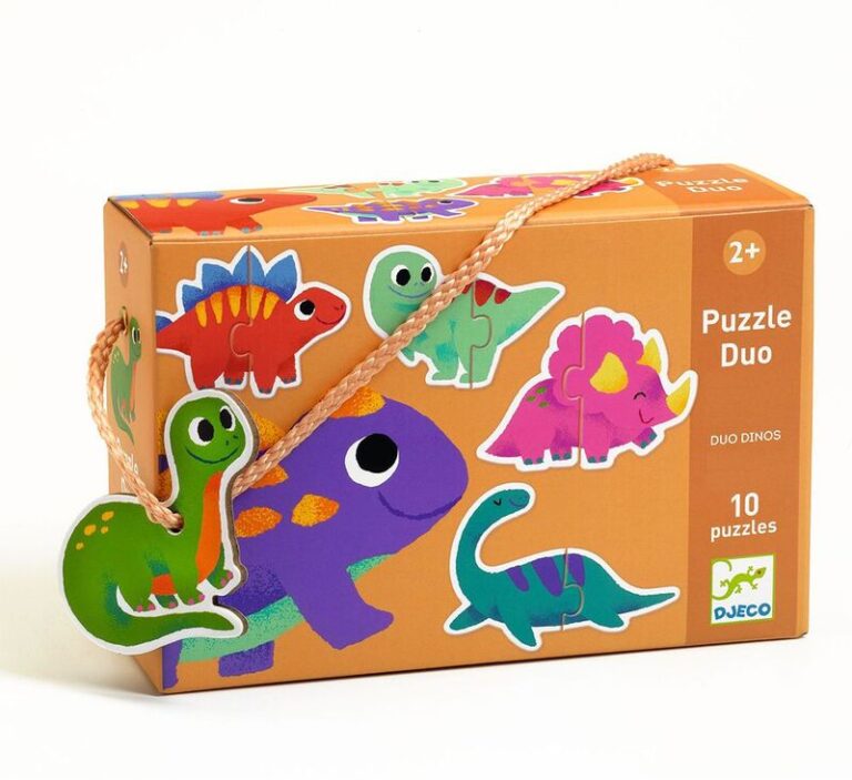 Djeco Παζλ Duo Δεινόσαυροι 10Τμχ (176-08263)