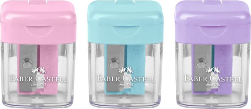 Faber Castell Ξύστρα Mini Box-3 Χρώματα-1Τμχ (12310902)