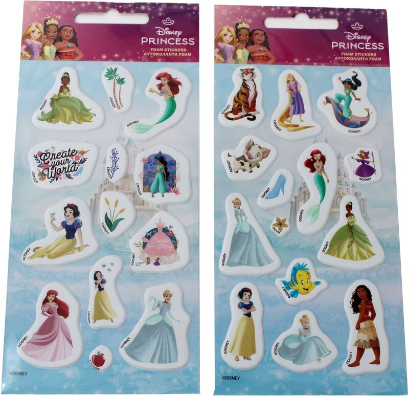 GIM Sticker Foam Princess-2 Σχέδια-1Τμχ (771-16238)