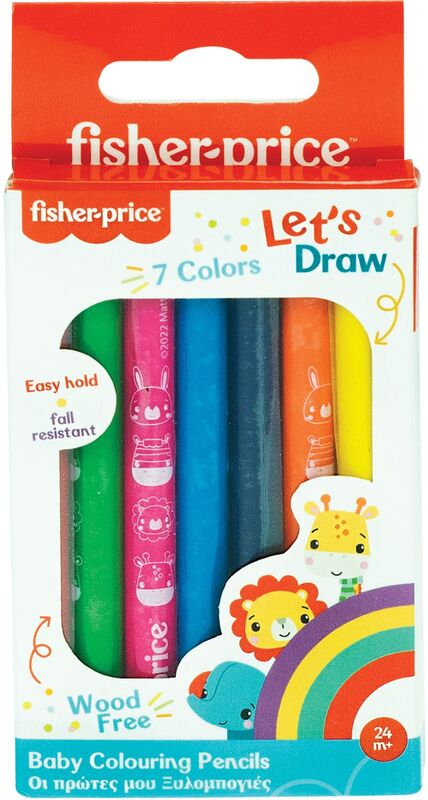 Gim Fisher Price Ξυλομπογιές 7Τμχ (321-00001)