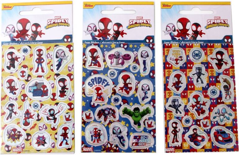Gim Sticker Laser Spidey-3 Σχέδια-1Τμχ (777-50110)