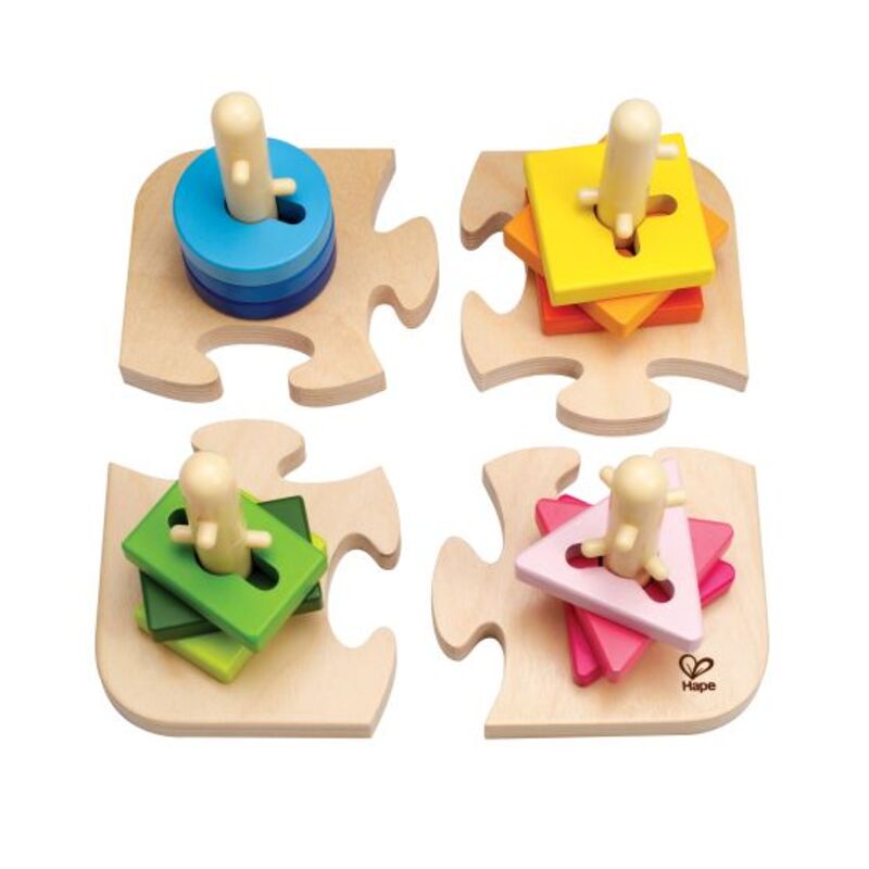 Hape Early Explorer Ξύλινο Παζλ Crative Peg (E0411A)