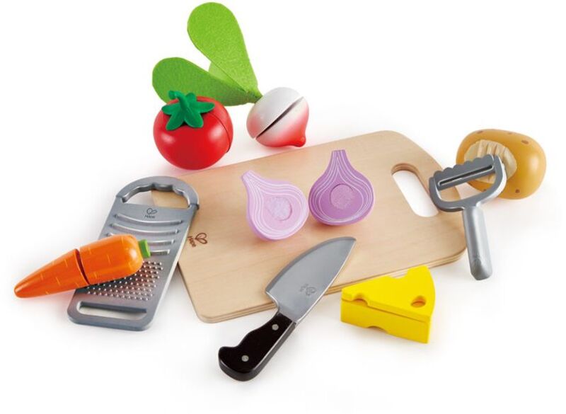 Hape Playfully Delicious Ξύλινα Τρόφιμα-Τα Υλικά Μαγειρικής Του Σεφ (E3154B)