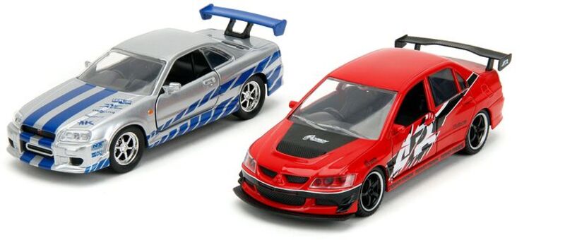 Jada Fast & Furious Legacy Όχημα Mitsubishi & Nissan 1:32 2Τμχ (253202019)