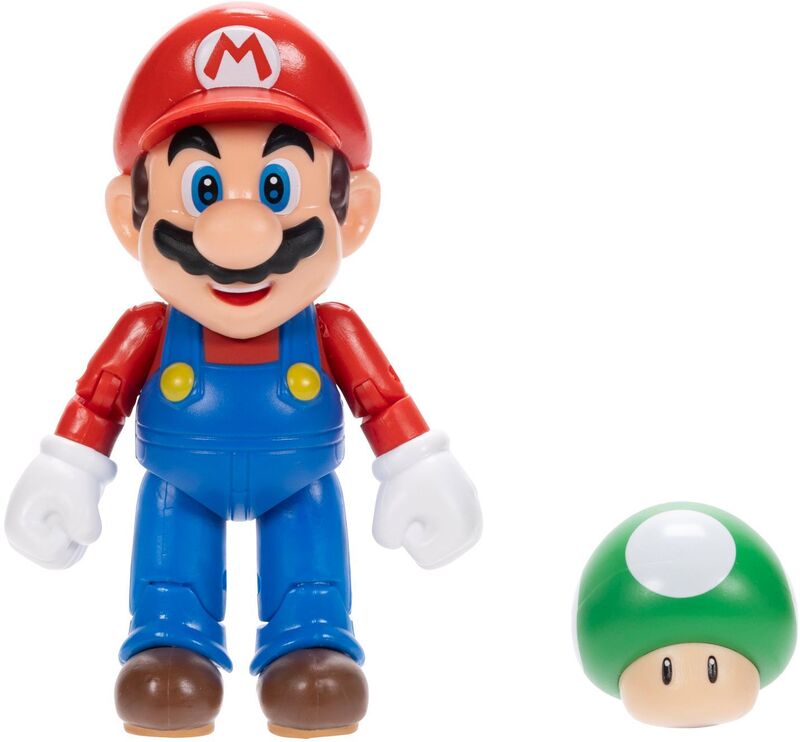 Jakks Pacific Φιγούρα 4'' Super Mario W.40-5 Σχέδια (424424-6)