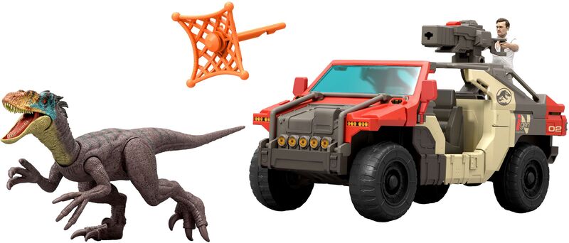 Jurassic World Rebirth Δεινόσαυρος Με 'Οχημα & Φιγούρα (JGB59)