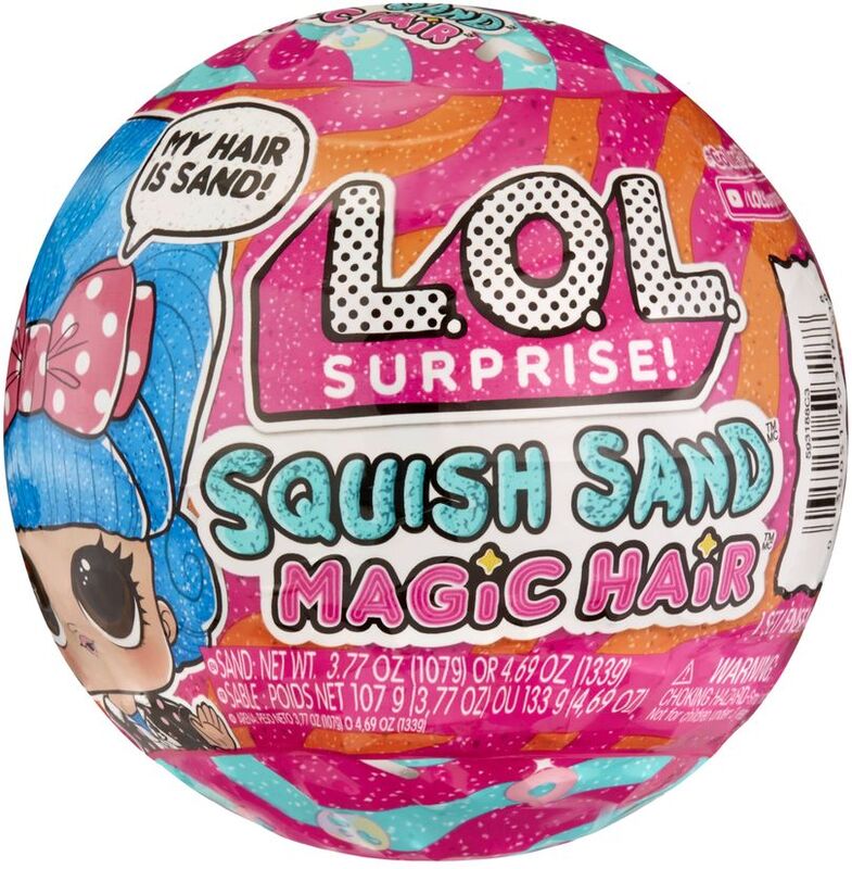 L.O.L Surprise Squish Sand Μαγικά Χτενίσματα-9 Σχέδια-1Τμχ (593188EUC)