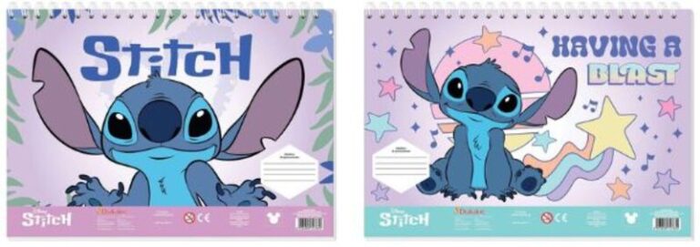 Lilo & Stitch Μπλοκ Ζωγραφικής 23X33 40 Φύλλων Με Αυτοκόλλητα Στένσιλ-2 Σχέδια-1Τμχ (000564982)