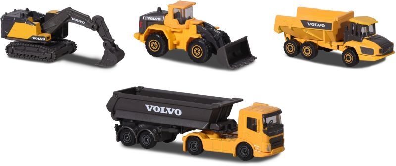 Majorette D/C Giftpack Volvo Σετ 4 Οχήματα 7.5cm (212057287)