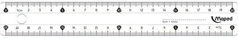 Maped Επίπεδος Χάρακας Cristal 20cm (146112)