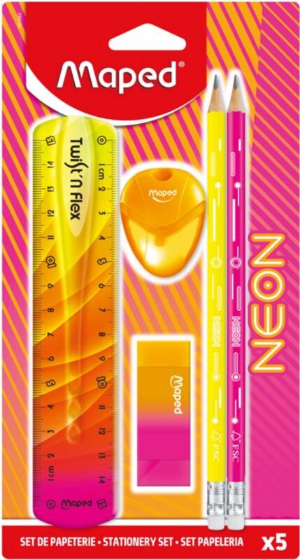 Maped Σετ Σχολικό Neon 5Τμχ (981883)