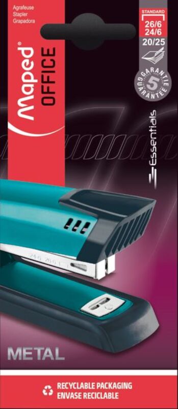 Maped Συρραπτικό Essentials Deco Metal Half Strip 24/6-26/6 (354300)