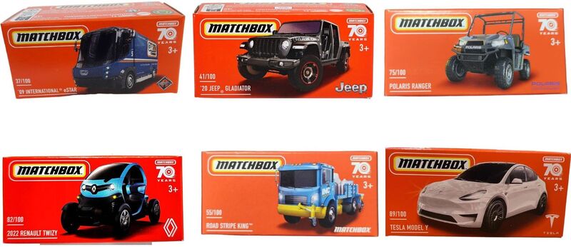 Matchbox Αυτοκινητάκια-Κουτί-6 Σχέδια-1Τμχ (DNK70)