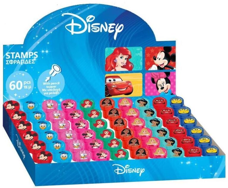 Mickey-Minnie-Cars-Princess Σφραγίδα-10 Σχέδια-1Τμχ (000564562)