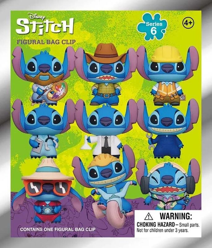 Monogram Disney-Stitch Φιγούρα Μπρελόκ Φακελάκι-9 Σχέδια-1Τμχ (103953)