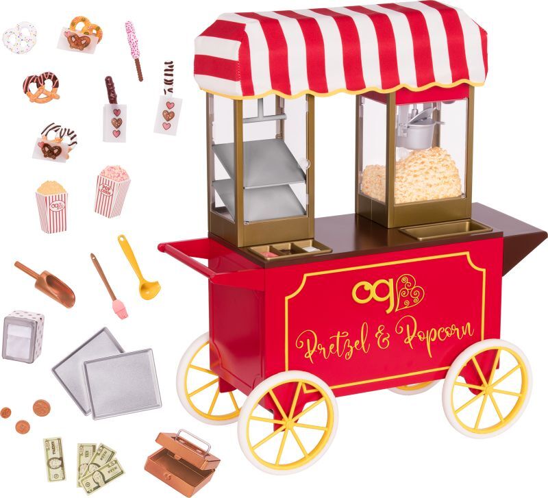 Our Generation Καρότσι Pretzel-Popcorn Και Αξεσουάρ (BD37931Z)