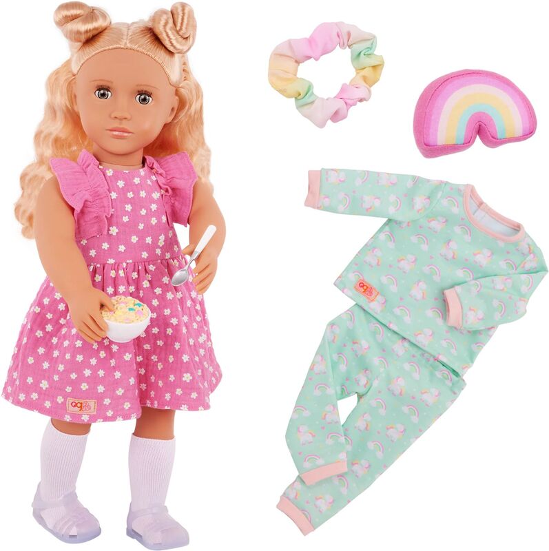 Our Generation Κούκλα Gillian With Pijama Outfit (BD31562Z)