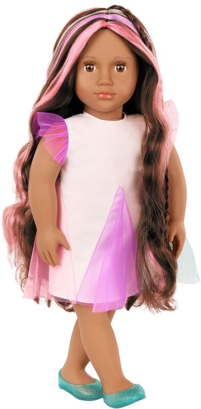 Our Generation Κούκλα Tania With Rainbow Colored Hair Grow (BD31567Z)