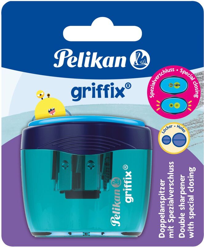 Pelikan Ξύστρα Griffix Μπλε GDAB Διπλή (701266)