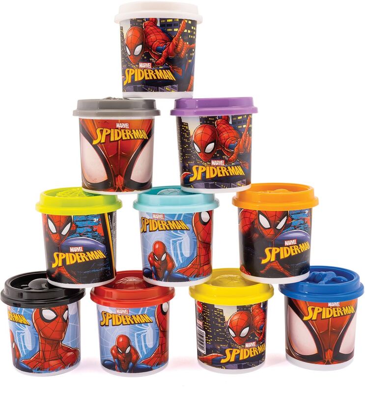 Spiderman Μονό Βαζάκι Πλαστελίνης-13 Σχέδια-1 Τμχ (1045-03597)