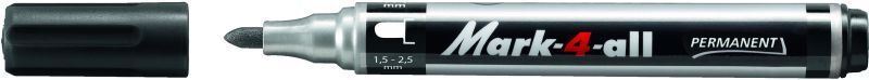 Stabilo Μαρκαδόρος Ανεξίτηλος 651/46 Black-1Τμχ (11651046)
