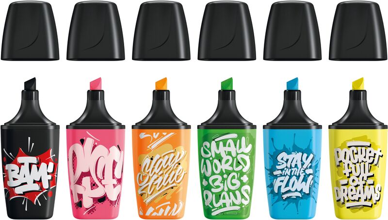 Stabilo Υπογραμμιστής Boss Mini Snooze One-6 Σχέδια-1 Τμχ (01007008)