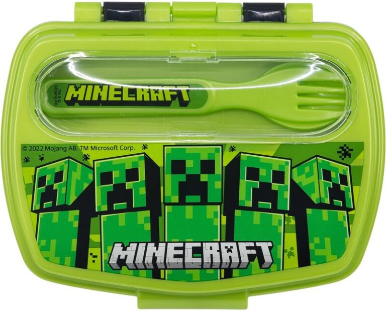 Stor Δοχείο Φαγητού Με Κουτάλι/Πιρούνι Minecraft (101788)
