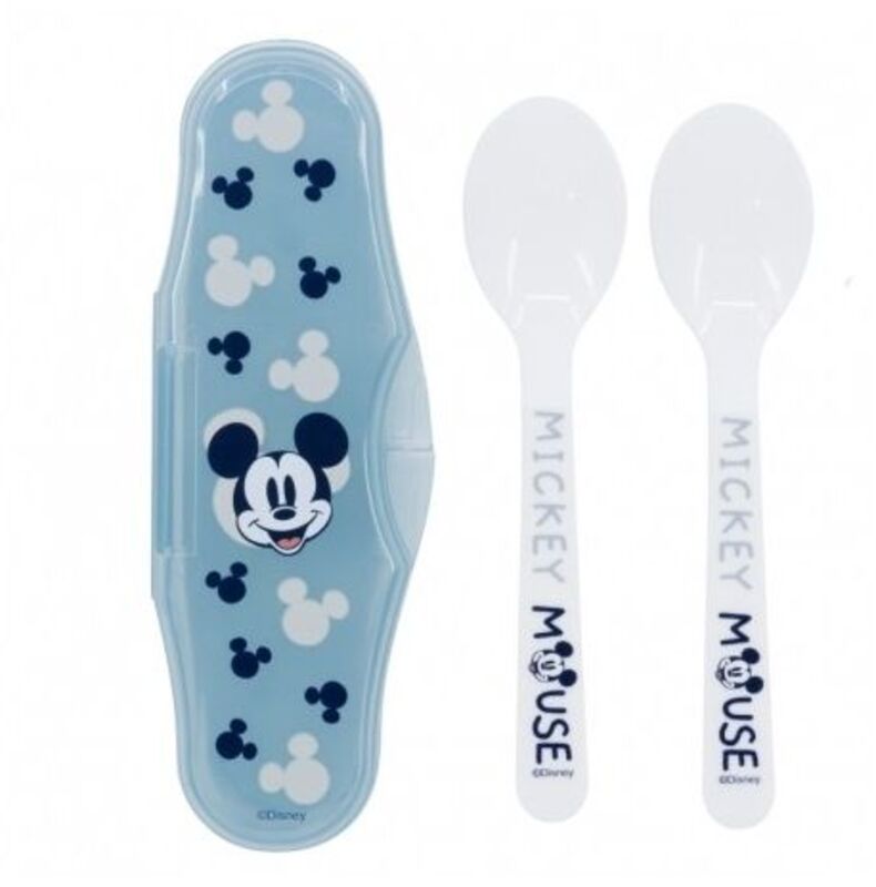 Stor Κουταλάκια Φαγητού Με Θήκη Mickey Mouse 2Τμχ (105590)