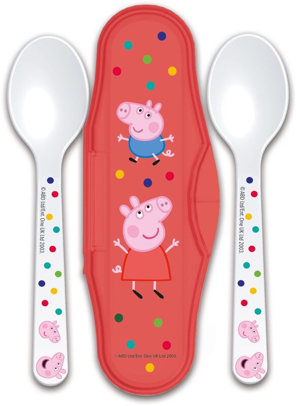 Stor Κουταλάκια Φαγητού Με Θήκη Peppa Pig 2Τμχ (105592)