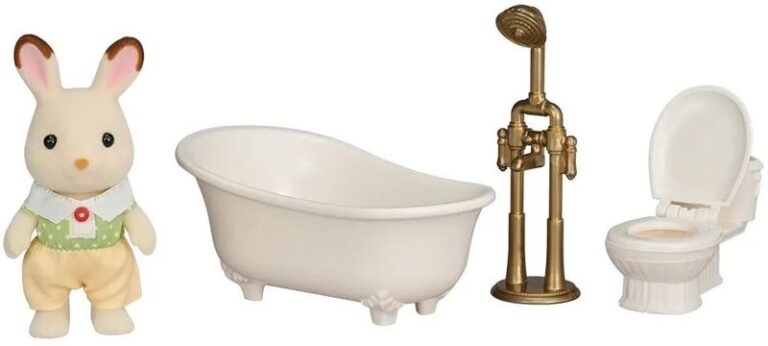 Sylvanian Families Chocolate Rabbit Boy's Bath Time Set (5779)
