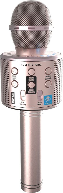 iDance Μικρόφωνο Karaoke Party Mic PM15 Pink (PM15(PK-RG))