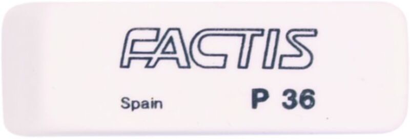 Γόμα Factis Λευκή Πλαστική P36 (036205)