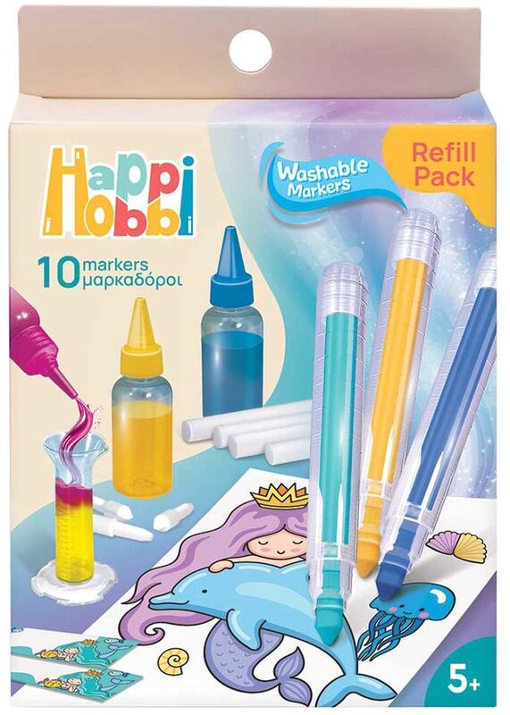 Μαθαίνω & Δημιουργώ Εργαστήριο Μαρκαδόρων Refill Pack-2 Σχέδια (1038-11031)